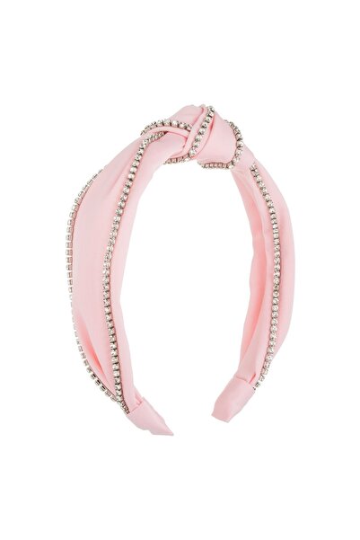 DD SHOP Coronita Par Lata Roz cu Strass Argintiu & Nod pentru Copii - Coronit...
