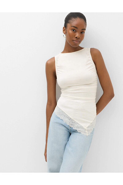 Marks & Spencer Dantel Detaylı Jersey Bluz