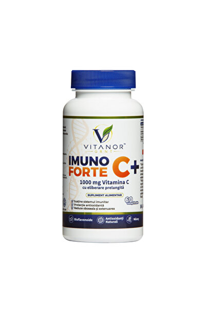 VITANOR IMUNO FORTE C+ – Vitamina C 1000 mg cu eliberare prelungită, bioflavo...