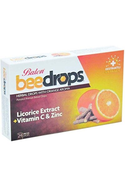 Balen BeeDrops Herbal Drops with Orange Aroma, Licorice Extract, Vitamin C & ...