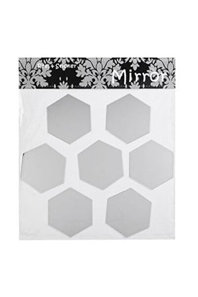 CBD CORAL BEST DEALS Set de oglinzi hexagonale acrilice autoadezive 7x7cm - 7...