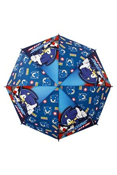 CBD CORAL BEST DEALS Umbrelă automată de ploaie albastră cu model Sonic pentr...