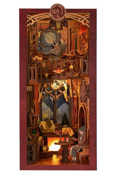 CUTEBEE Flame Common Room - DIY Book Nook Kit with LED