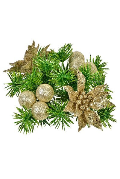 DD SHOP Inel Decorativ pentru Lumanare Bej de Craciun 15cm - Inele Lumanari Mici