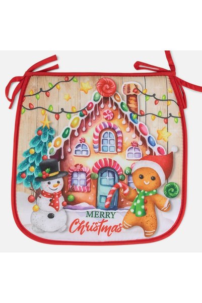 DD SHOP Perna scaun 38x38 gingerbread - Perne Craciun Scaune