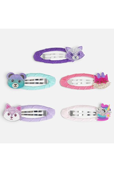 DD SHOP Clame de Par Colorate Animalute pentru Copii 5cm - 5buc - Cosmetice P...