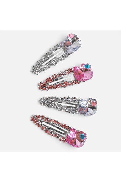 DD SHOP Clame de Par cu Pisici Crystal pentru Copii 5cm - 4buc - Cosmetice Pr...