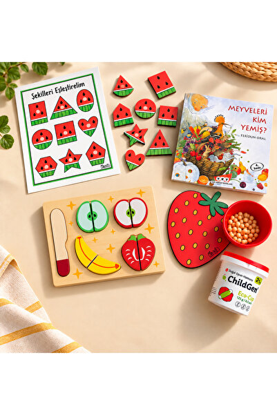 Summer Fruits Türkçe 4lü Aktivite Seti