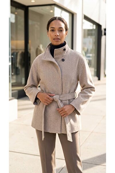 KAROL Stamping Belt Detailed Coat