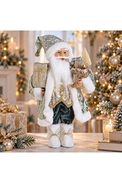 DD SHOP Figurina mos craciun verd-sampa 45cm - Figurine Verzi Realiste