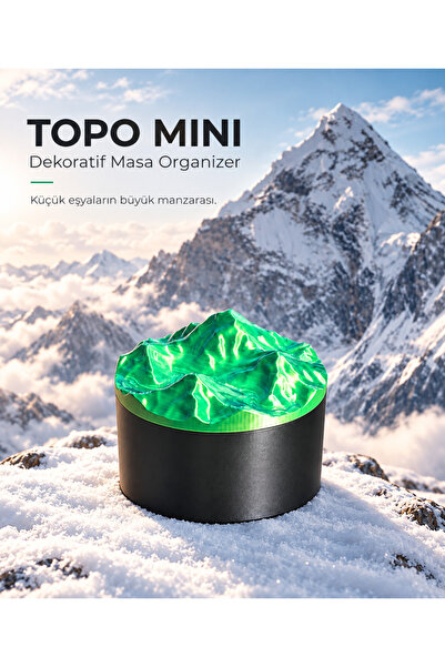 Pocket People Topo Mini Dekoratif Masa Organizer – Kapaklı Çok Amaçlı Saklama...