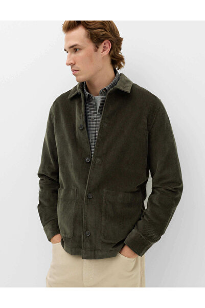 Marks & Spencer Saf Pamuk Kadife Overshirt Gömlek
