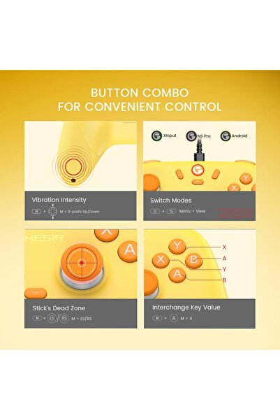 Games GameSir Nova Lite Kablosuz Multiplatform Gamepad - Oyun Kolu – PC, Switch, Android & iOS (Hall Effect Analog, Bluetooth)