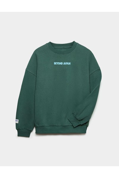 Marks & Spencer Grafik Baskılı Pamuklu Sweatshirt