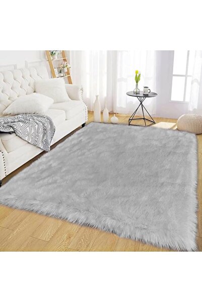 GENERAL Soft Faux Sheepskin Rug, Faux Fur Rug for Living Room, Fluffy Washabl...