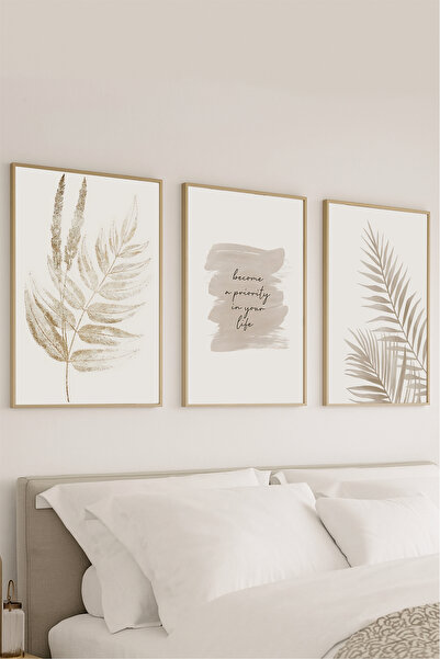 VOBA STORE SET DE PICTURĂ CU TEMATICĂ BOEMĂ, CU 3 PIESE, CU RAME DECORATIVE