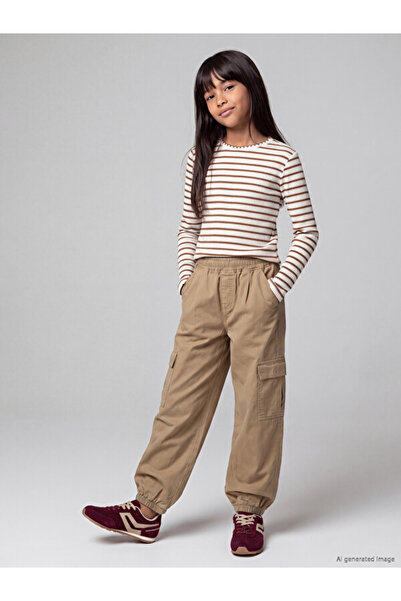 LC Waikiki Quality Pieces from Çelebi Store: Girls' Gabardine Cargo Pants