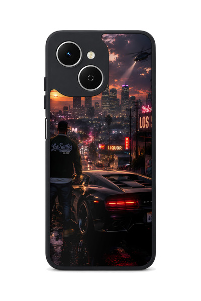 TECNO Spark 40C Compatible Lossantos Patterned Camera Protected Shockproof Case