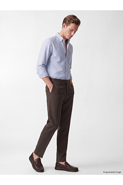 LC Waikiki Nevavm with Difference Southblue Brown Regular Fit Men's Trousers