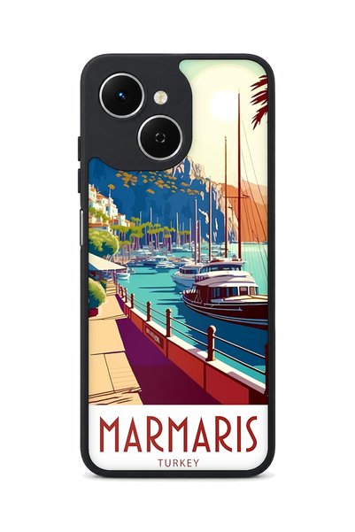 TECNO Spark 40C Compatible Turkey Patterned Camera Protected Shockproof Case