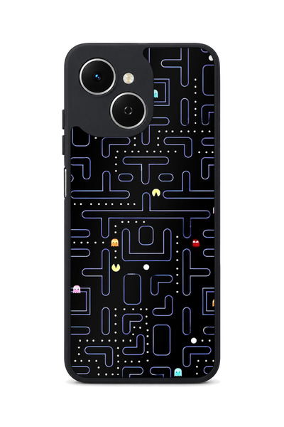 TECNO Spark 40C Compatible Pacman Patterned Camera Protected Shockproof Case