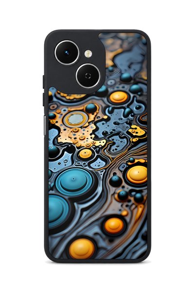 TECNO Spark 40C Compatible Marble Pattern Camera Protected Shockproof Case