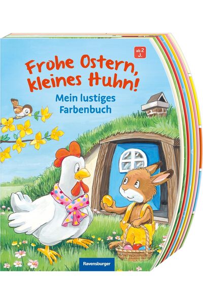 Ravensburger Buchverlag Frohe Ostern, kleines Huhn! Mein lustiges Farbenbuch