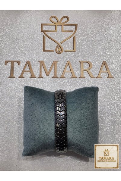 Tamara سوار من حجر الهيماتيت على شكل جلد السمكة