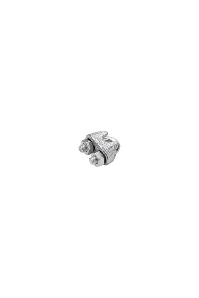 STANDERS Clemă simplă rotundă, pentru cablu Ø 3-4 mm, oțel galvanizat (set de...