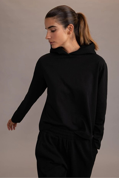 DeFacto Fit Standard Fit Hooded Heavy Fabric Sweatshirt