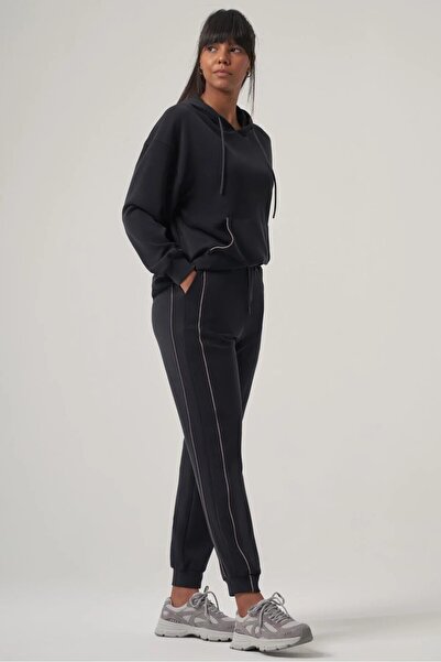 wellwe NOVA Kadın Antrasit Modal Kapüşonlu Sweatshirt