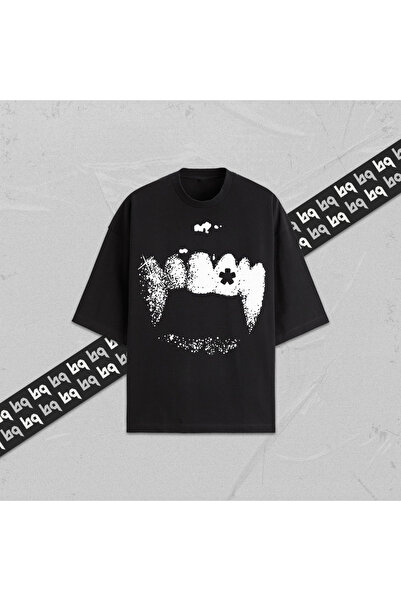 VAMPIRE BITE Oversize %100 Pamuklu Unisex Baskılı T-Shirt