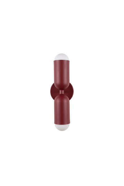 ekiLamp Capsule Duo Mat Bordo Çift Yönlü Modern Duvar Apliği Yatak Başı Korid...