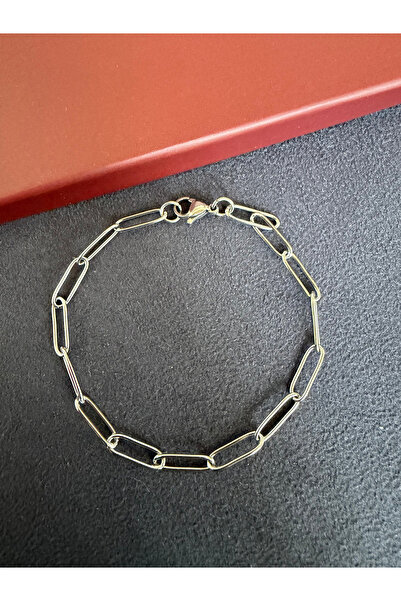 Rupen Kraft Stainless tarnish-free gold model paper clip steel bracelet 20 cm