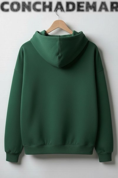 Vordevia Sponge Baskılı Premium Oversize Kapüşonlu 3 İplik Pamuklu Sweatshirt