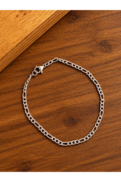 zadenza gold Stainless steel bracelet, tarnish-resistant, figaro style, 20 cm...