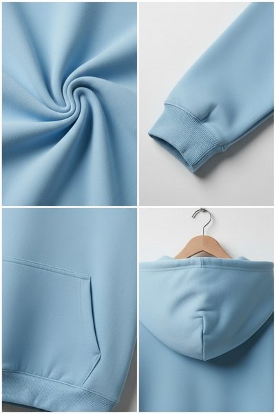 Vordevia Sponge Baskılı Premium Oversize Kapüşonlu 3 İplik Pamuklu Sweatshirt