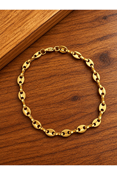 zadenza gold Stainless steel bracelet with gold plating, tarnish-resistant, 2...