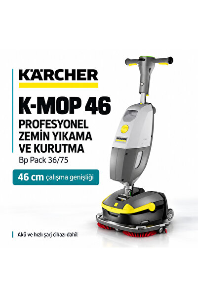 Karcher Kärcher K-Mop 46 Bp Pack 36/75 Akülü Profesyonel Zemin Yıkama ve Kuru...