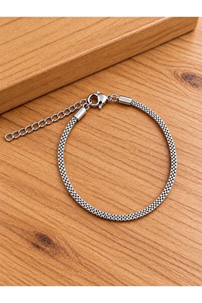 zadenza gold Stainless steel double woven bracelet - tarnish resistant - 17+5...