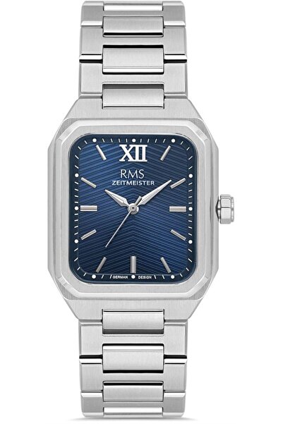 RMS Zeitmeister Rms.1.Ag2204.13 Rectangular Steel Case Navy Blue Color Men's ...
