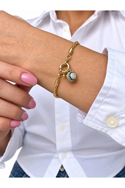 Ressia Nazar Charm Singapore Model Ezme Chain Bracelet