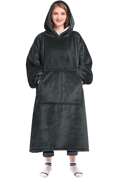 GENERAL Waitu Wearable Blanket Sweatshirt for Women and Men, Super Warm and C...