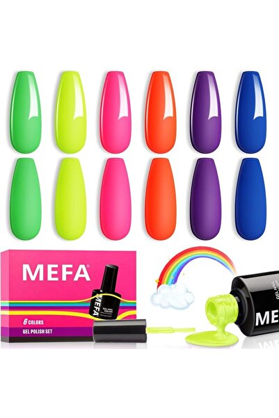 Mefawall طلاء أظافر MEFA بالأشعة فوق البنفسجية بلون أرجواني ربيعي، طلاء جل لل...