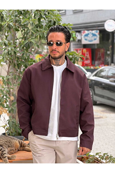 manch collection 25-12 Basic Mevsimlik Ceket Bordo