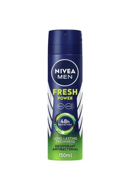 NIVEA ديو سبراي 150 مل Fresh Power للرجال - مزيل عرق رجالي Fresh Power 150 مل