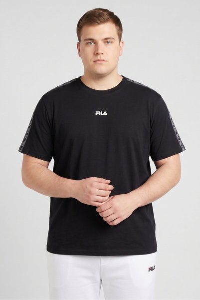 FILA Men Sportswear Fit Short Sleeve Outdoor T-Shirt, Black