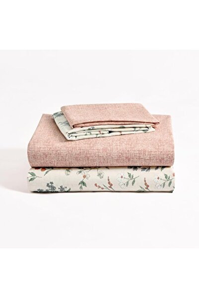 Master Home Textile Cotton Floral Duvet Cover Set, Fits 160 x 200 cm Queen Si...