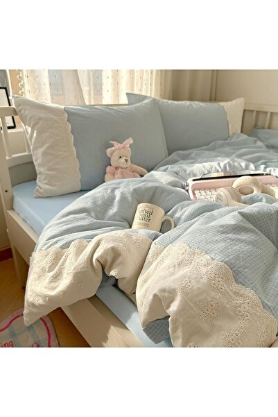 LifeTB Cotton Floral Duvet Cover Queen Girl Pink Flower Bedding Sets Garden S...