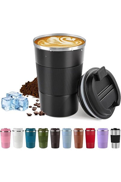 GENERAL Vacuum Insulated Stainless Steel Travel Coffee Mug,Leak Proof Cup wit...